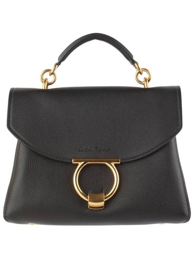 Ferragamo 21 H493 Margot Gancini gold top handle shoulder bag 33625Y - SALVATORE FERRAGAMO - BALAAN 1