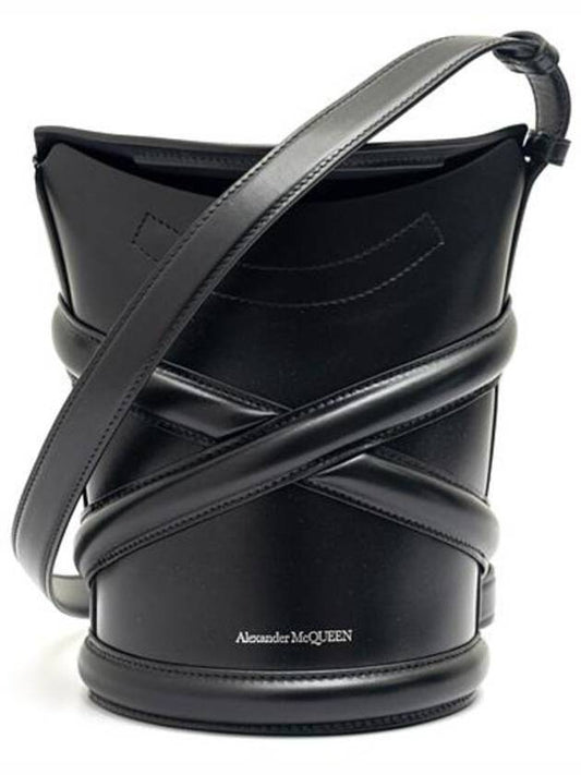 The Curve Small Bucket Bag Black - ALEXANDER MCQUEEN - BALAAN 2