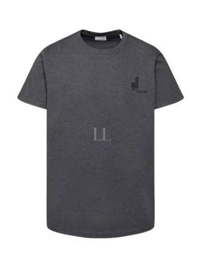 Zafferh Logo Print Short Sleeve T-Shirt Anthracite - ISABEL MARANT - BALAAN 2