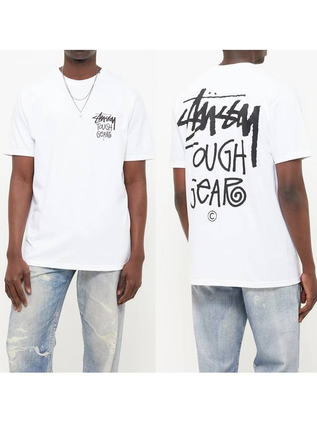 tough gear t shirt white women - STUSSY - BALAAN 5