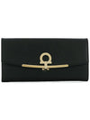 Gancini Continental Wallet Black - SALVATORE FERRAGAMO - BALAAN 2