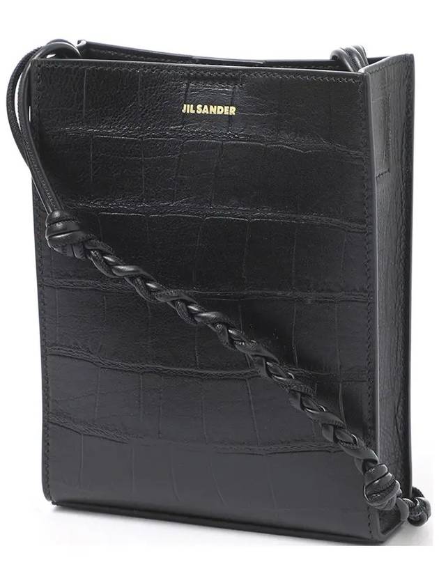 Tangle Small Leather Cross Bag Black - JIL SANDER - BALAAN 5