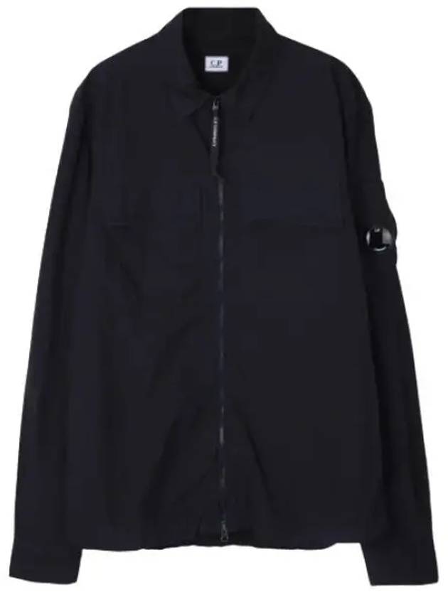 Taylon L Zip-up Long Sleeve Shirt Navy - CP COMPANY - BALAAN 2