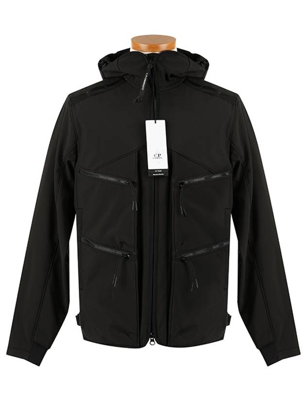 Shell Goggles Hooded Jacket Black - CP COMPANY - BALAAN 2