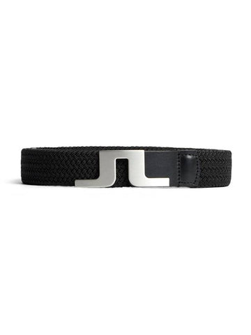 Men's Berry Elastic Belt Black - J.LINDEBERG - BALAAN 1