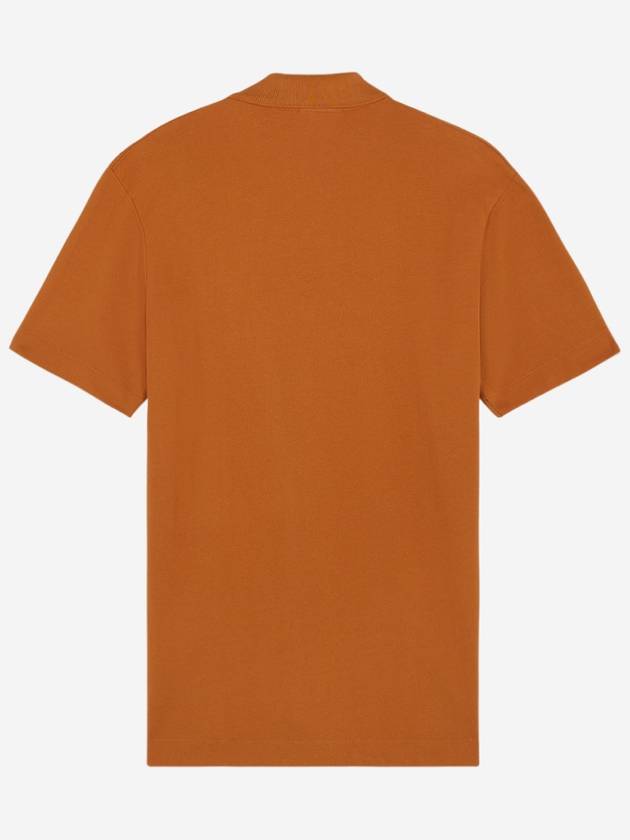 Bold Fox Head Patch Comfort Polo Shirt Orange - MAISON KITSUNE - BALAAN 3