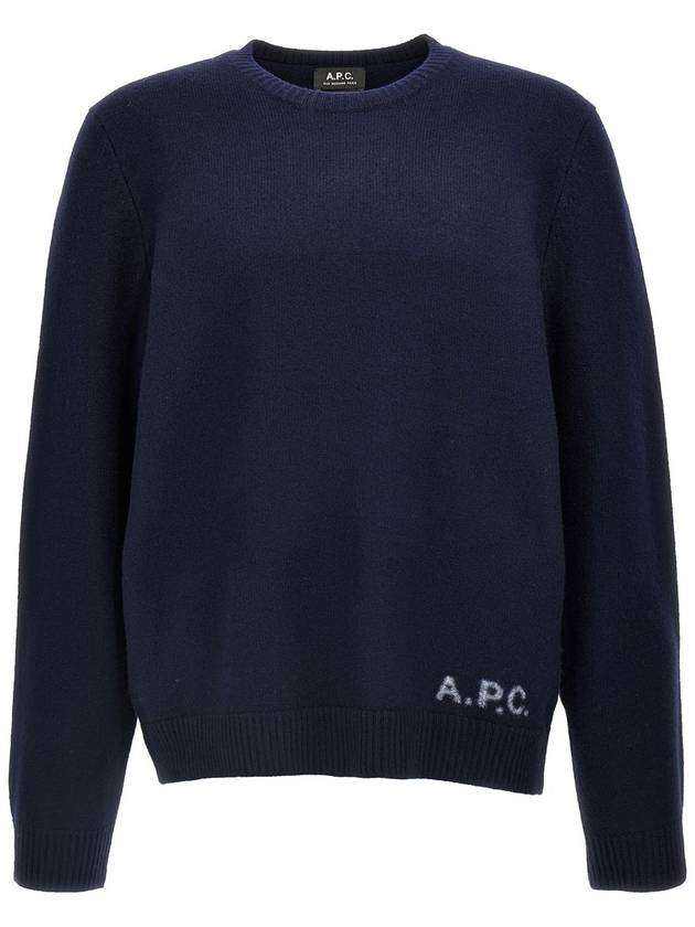 Edward Intarsia Knit Top Dark Navy - A.P.C. - BALAAN 2