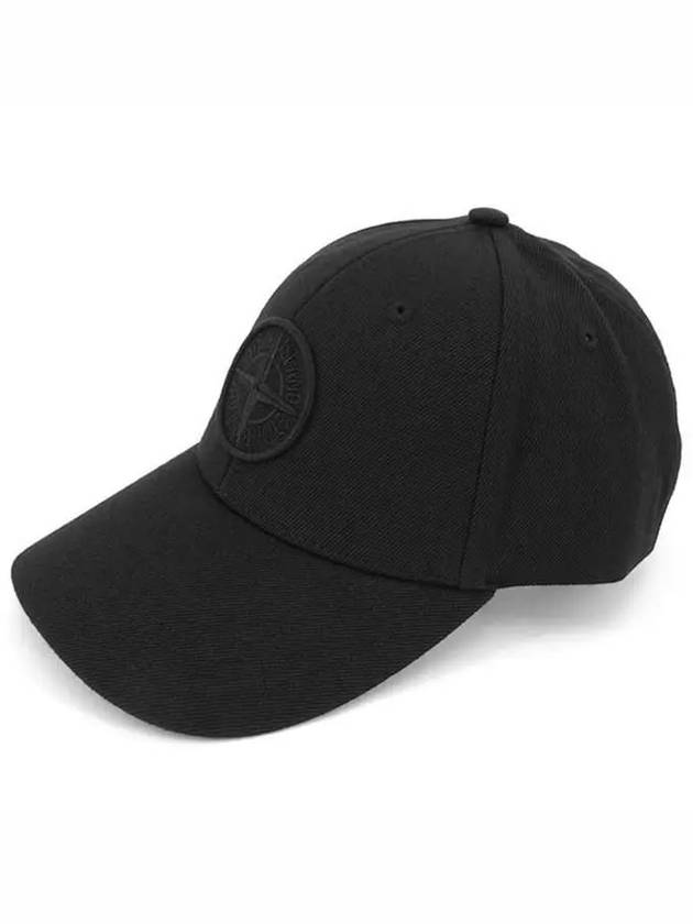 Embroidered Logo Ball Cap Black - STONE ISLAND - BALAAN 3