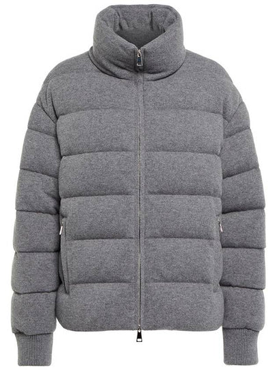 Cayeux Wool Cashmere High Neck Short Padding Medium Grey - MONCLER - BALAAN 2