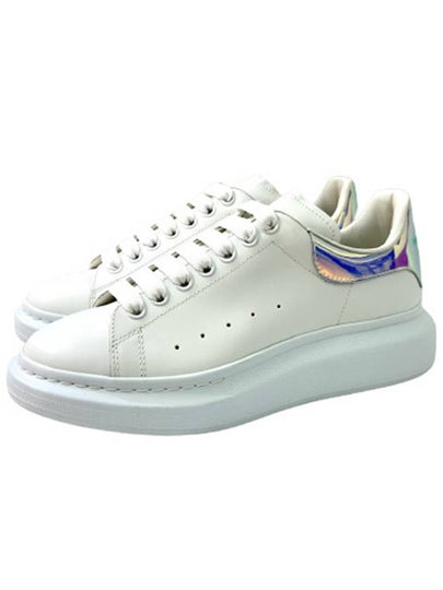 Oversized Smooth Calf Leather Sneakers White Shock Pink - ALEXANDER MCQUEEN - BALAAN 2