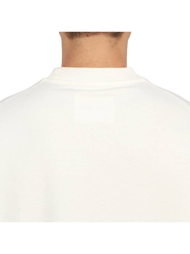 Logo Print Cotton Long Sleeve T-Shirt White - JIL SANDER - BALAAN 8