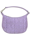 Butterfly Mini Flat Satin Pouch Shoulder Bag Light Lilac - GANNI - BALAAN 2