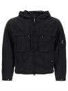 Chrome R Hooded Jacket Black - CP COMPANY - BALAAN 2