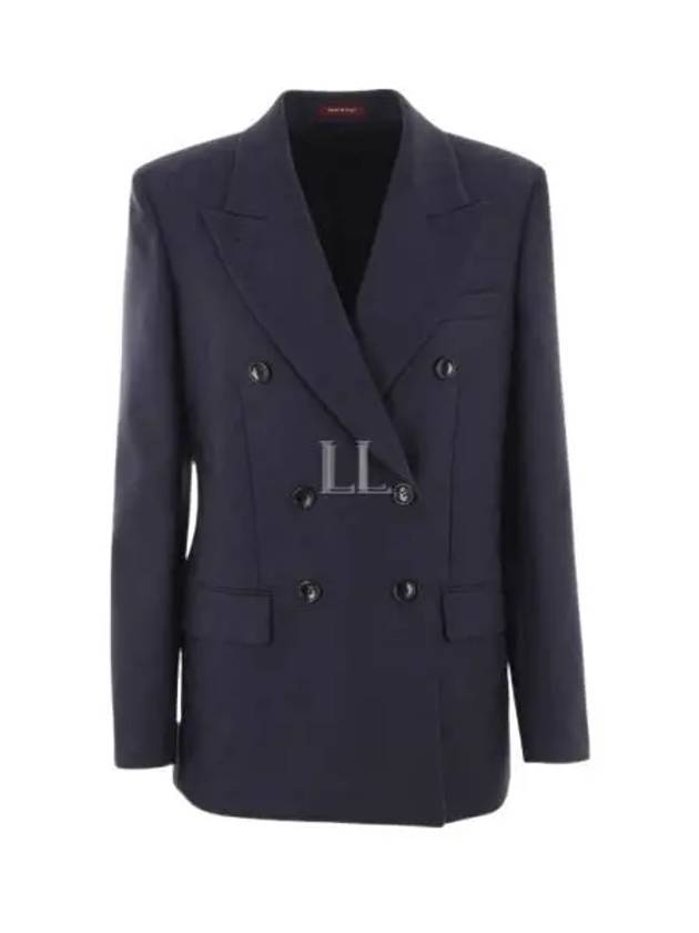 Double Breasted GG Wool Blazer Jacket Black - GUCCI - BALAAN 2