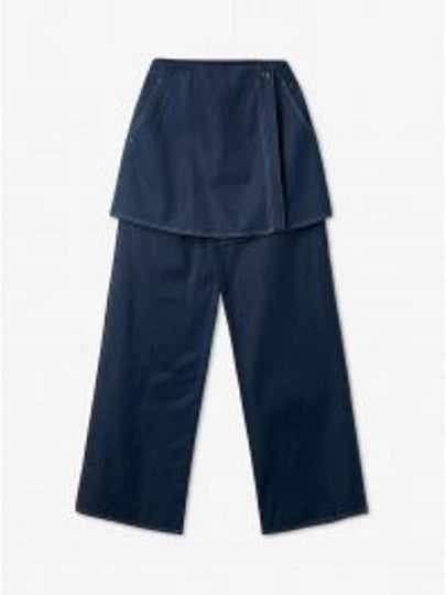 Skirt Layered Straight Pants Blue - SUNNEI - BALAAN 2