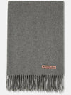 Wool Fringe Scarf Grey Melange - ACNE STUDIOS - BALAAN 3