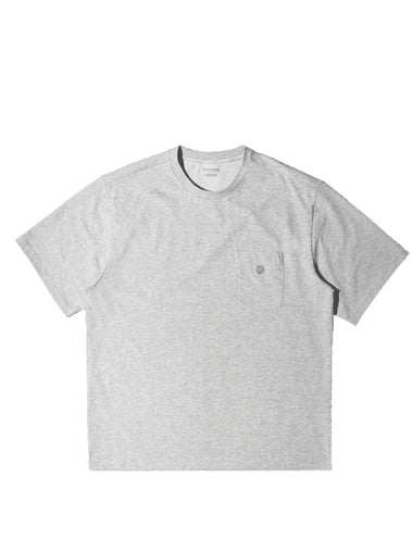 OG Basic Pocket Logo Short Sleeve T-Shirt Melange Grey - OFFGRID - BALAAN 1