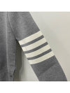 4-Bar Milano Stitch Crew Neck Knit Top Light Grey - THOM BROWNE - BALAAN 7