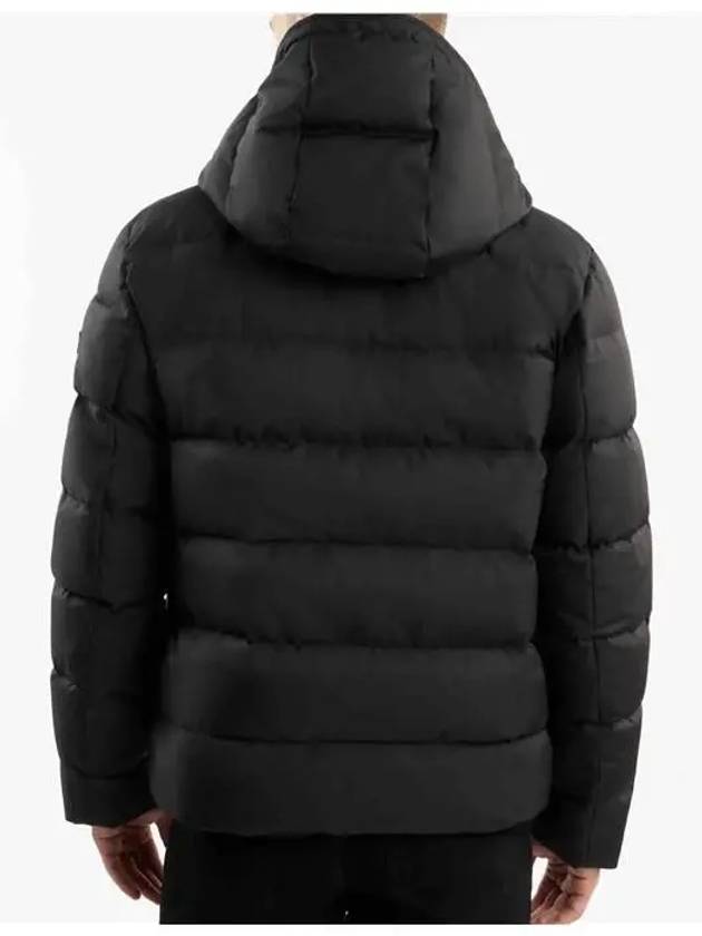 double front hooded down jacket black - FAY - BALAAN 5