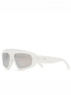 Eyewear Frame Mirror Logo Acetate Sunglasses White - CELINE - BALAAN 2