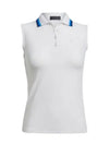 pleated collar silky sleeveless PK shirt Snow - G/FORE - BALAAN 2