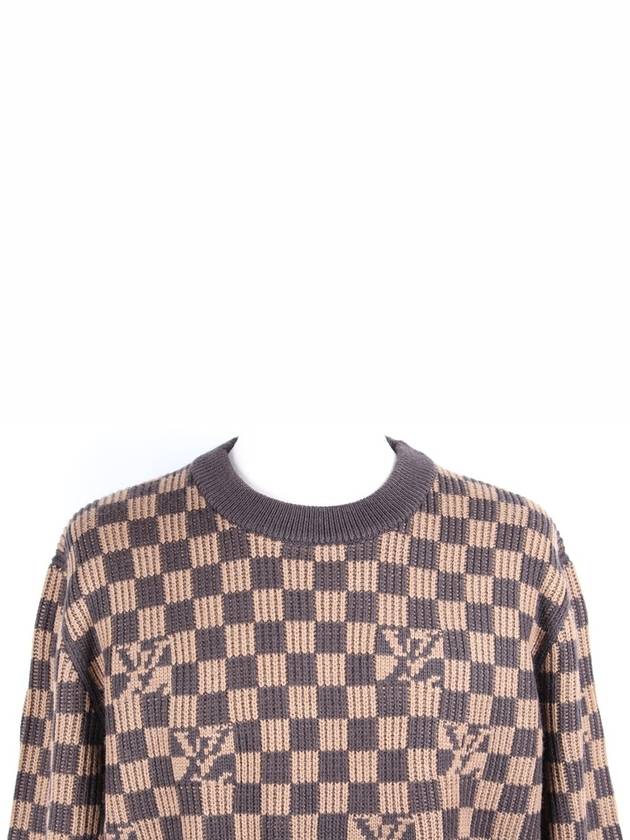 Damier crew neck knit L - LOUIS VUITTON - BALAAN 7