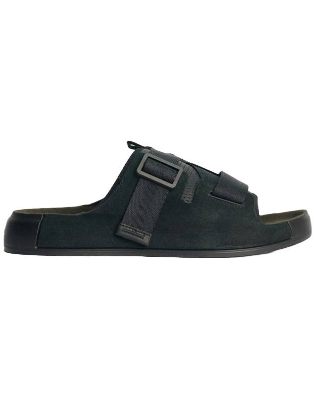 Shadow Project Tape Suede Sandals Black - STONE ISLAND - BALAAN 1