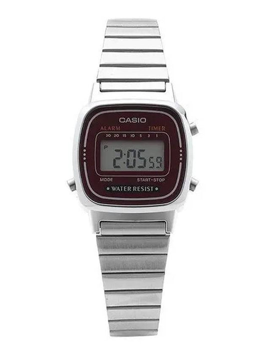 LA670WA 4DF Digital Square Vintage Retro Women s Metal Watch - CASIO - BALAAN 2