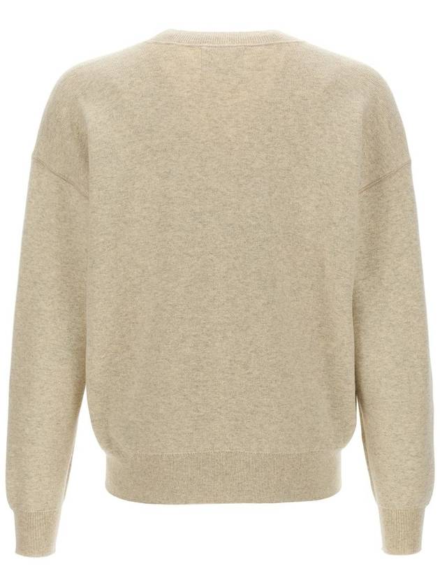 Atlee Logo Knit Top Light Grey - ISABEL MARANT - BALAAN 3