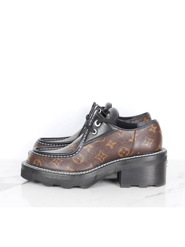 LV Beaubourg Rlatform Derby 38 5 255 - LOUIS VUITTON - BALAAN 5