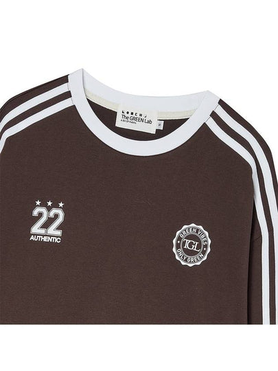 Soccer football color scheme long sleeve t shirt brown - THE GREEN LAB - BALAAN 2