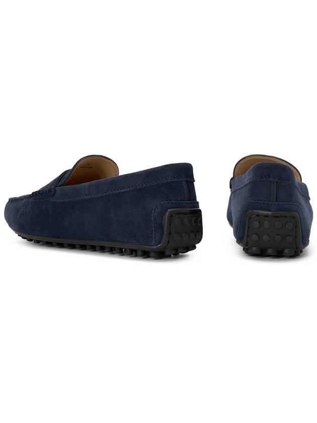 Men's City Gomino Suede Driving Shoes Navy - TOD'S - BALAAN 7