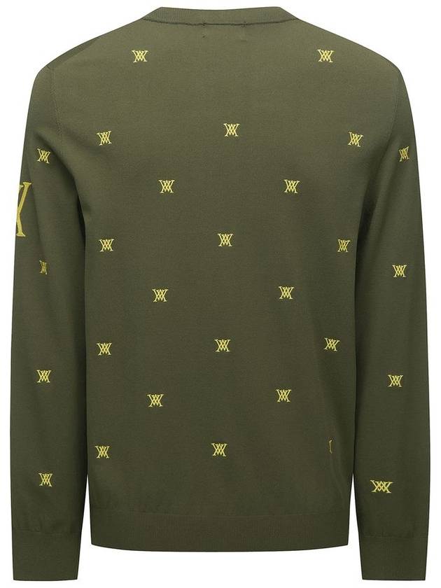 MEN MONOGRAM LOGO POINT PULLOVER SWEATER - ANEWGOLF - BALAAN 3