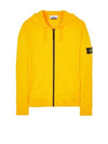 Wappen Patch Cotton Fleece Zip Up Hoodie Yellow - STONE ISLAND - BALAAN 2