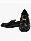 Brushed Leather Penny Loafers Black - MIU MIU - BALAAN 4