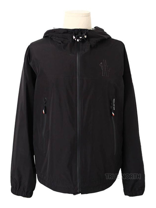 Women 1A00004 597C5 999 Panes Windbreaker Jacket Jumper Black - MONCLER - BALAAN 1