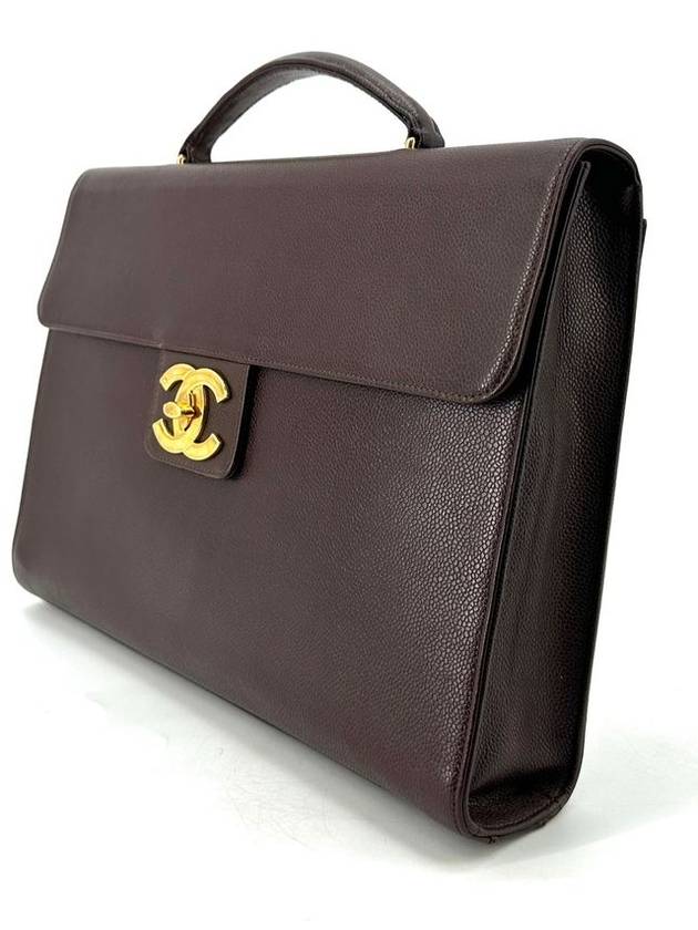 Caviar gold logo briefcase - CHANEL - BALAAN 4