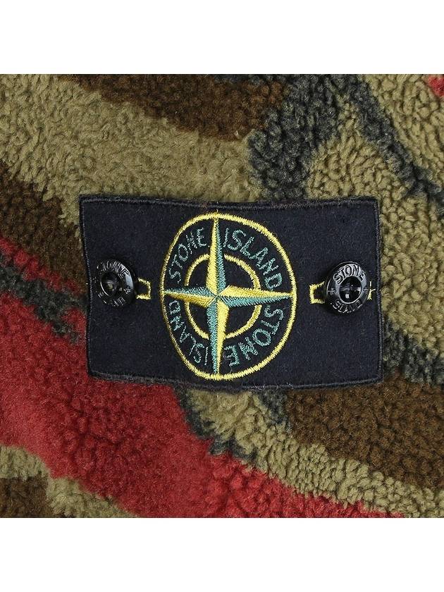 Heritage Camo Pile Hoodie Red Green - STONE ISLAND - BALAAN 6