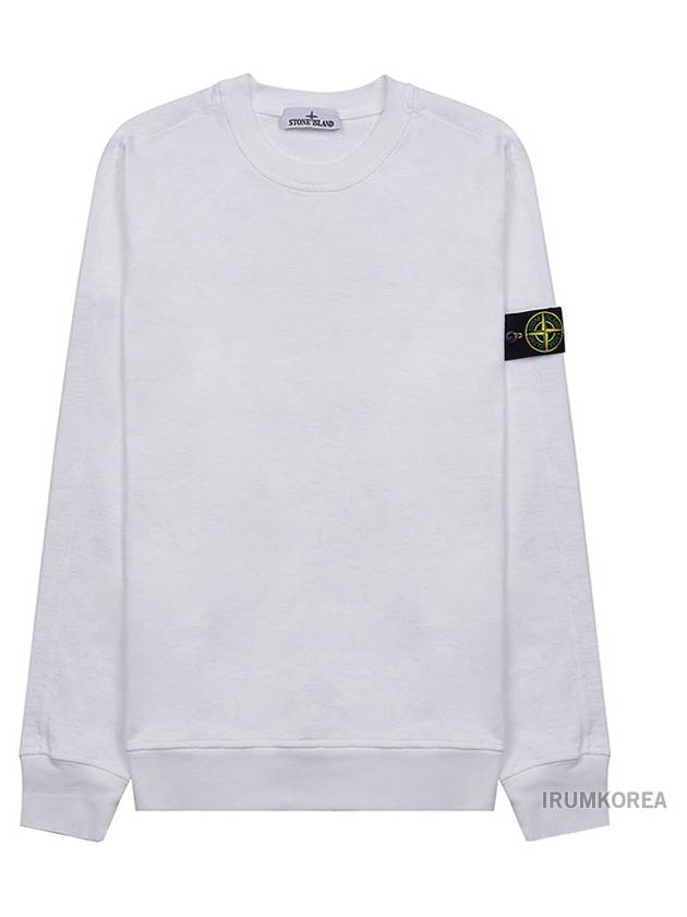 Cotton Crew Neck Sweatshirt White - STONE ISLAND - BALAAN 2