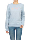 Viva Logo Cotton Sweatshirt Light Blue - A.P.C. - BALAAN 8