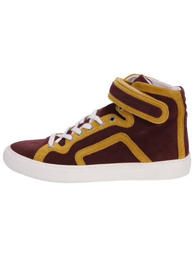 Men's High Top Sneakers 101 TRIM WINE YELLOW - PIERRE HARDY - BALAAN 2