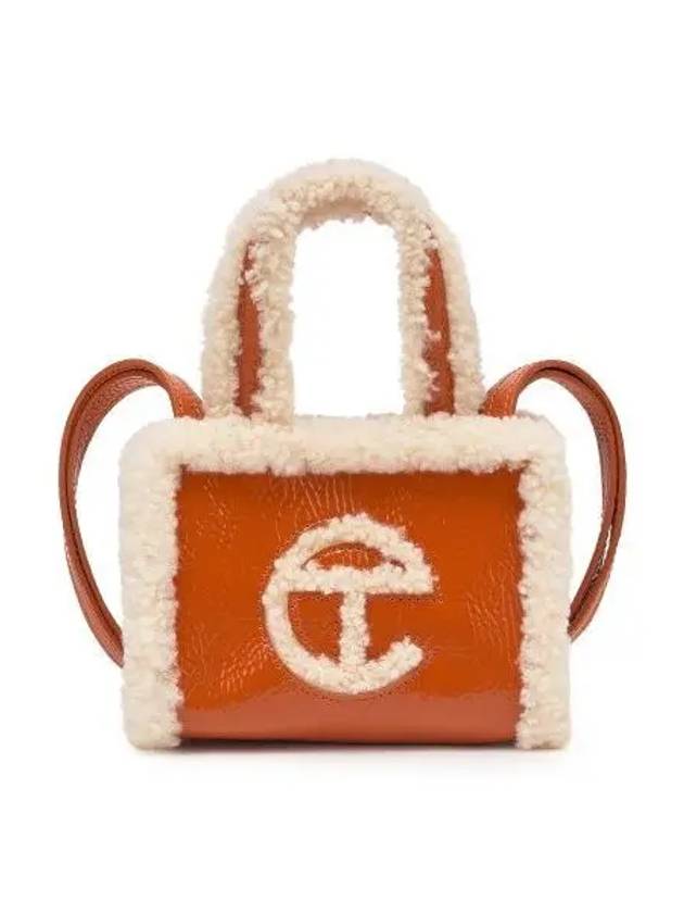 Crinkle Taxi Small Shopper Tote Bag Orange - UGG - BALAAN 2