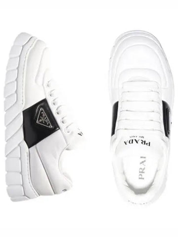 Padded nappa leather sneakers - PRADA - BALAAN 1