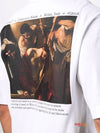 Caravaggio Printing Short Sleeve T-Shirt White - OFF WHITE - BALAAN.