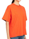 Double Layer Cotton Short Sleeve T-Shirt Orange - BOTTEGA VENETA - BALAAN 4