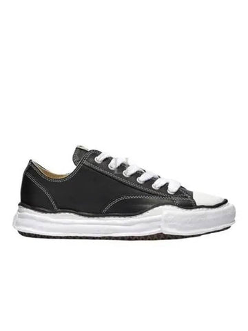 24 A06FW736 Black Peterson OG Sole Leather Low Sneakers - MIHARA YASUHIRO - BALAAN 1