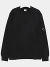 Diagonal Raised Fleece Lens Sweatshirt Black - CP COMPANY - BALAAN 4