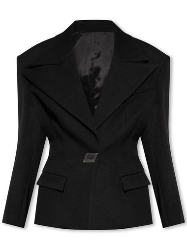 The Attico Single-breasted Blazer, Women's, Black - THE ATTICO - BALAAN 1