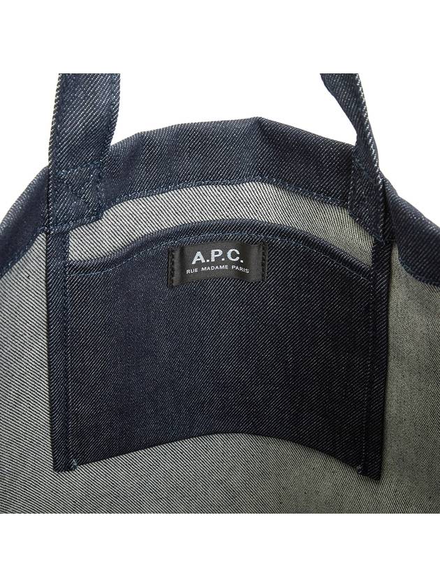 Eco Lou Logo Tote Bag Navy - A.P.C. - BALAAN 9