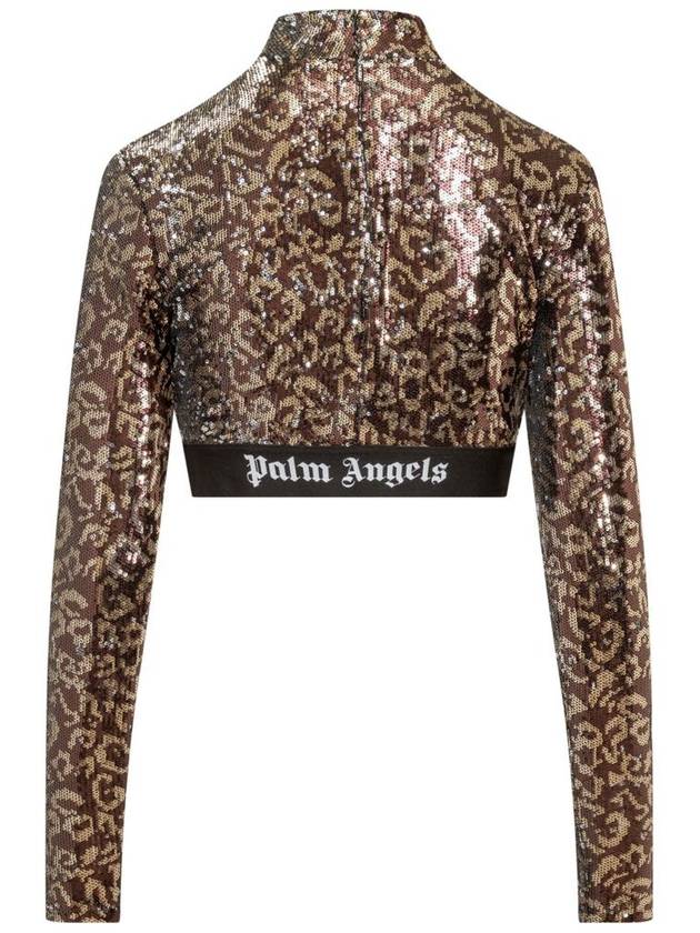 Sweater PWAB038F23FAB0016010 BROWNBLACK ANIMALIER - PALM ANGELS - BALAAN 3